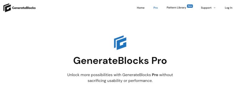 GenerateBlocks Pro Plugin