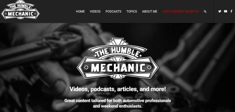 The Humble Mechanic Blog Header