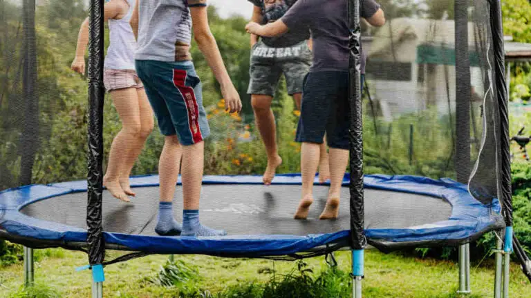 People on a trampoline